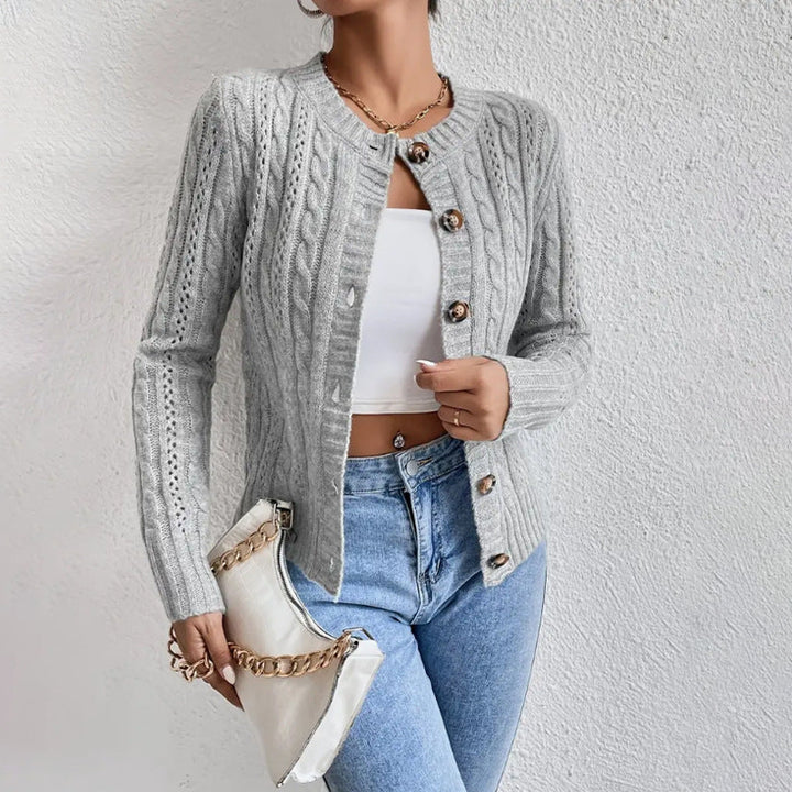Delilah | Women’s Classic Long Sleeve Knit Cardigan