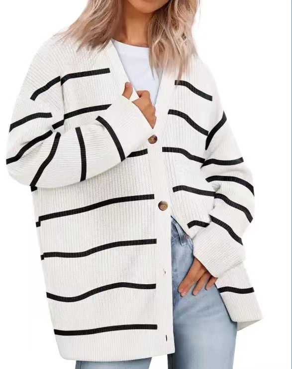 Katie | Women’s Relaxed Fit Long Sleeve Knit Cardigan
