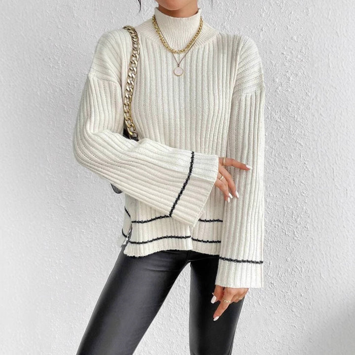 Mia | Women’s Casual Oversized Ribbed Knit Pullover Sweater