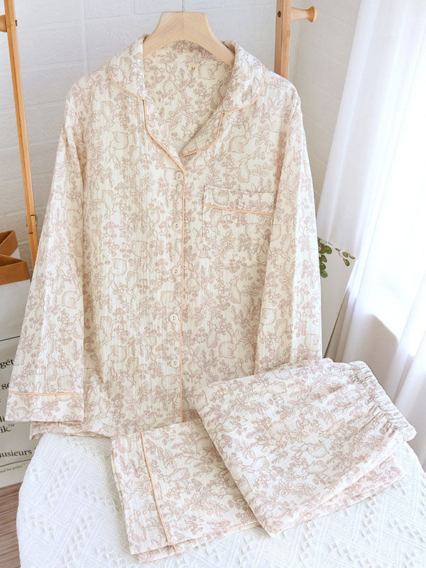 Isabelle | Women’s Classic Floral Button Down Pajama Set