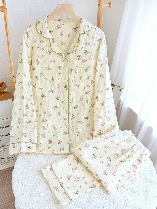 Isabelle | Women’s Classic Floral Button Down Pajama Set