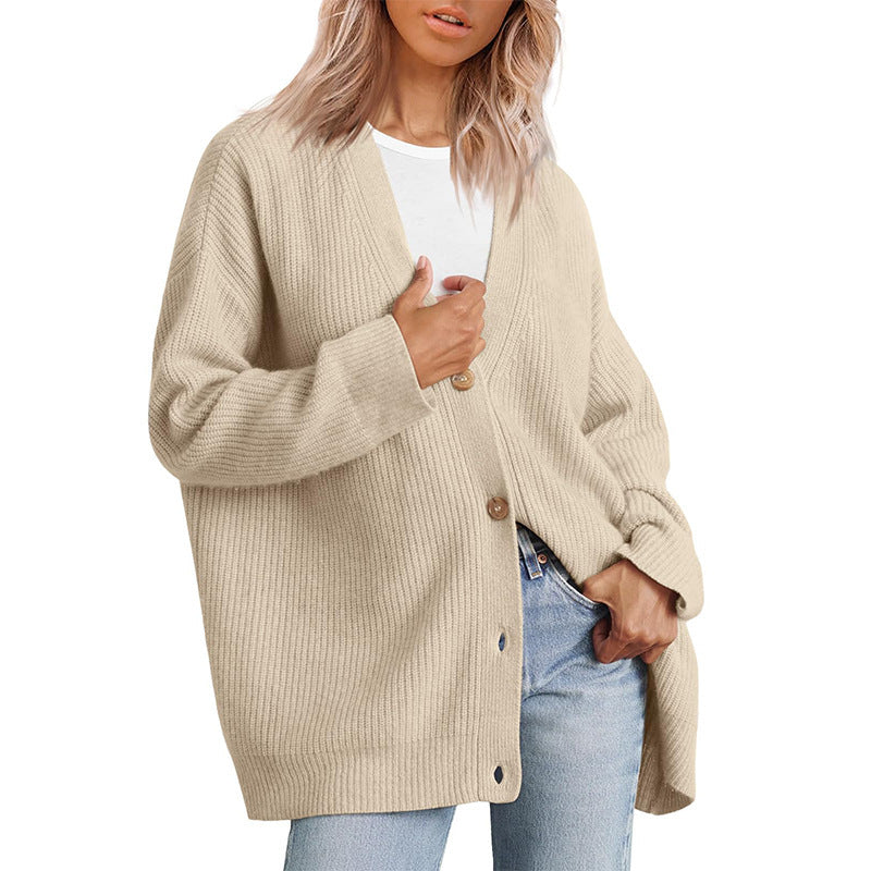 Katie | Women’s Relaxed Fit Long Sleeve Knit Cardigan