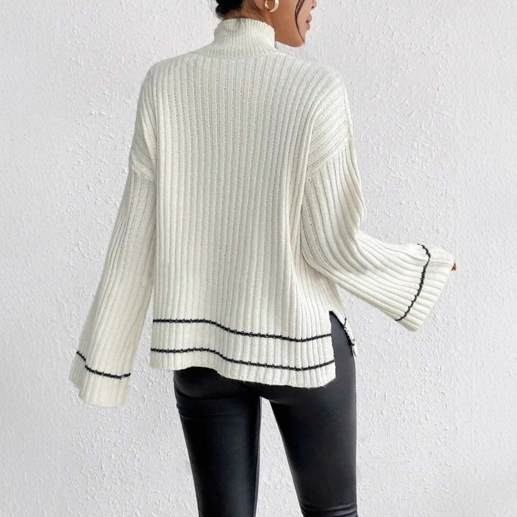 Mia | Women’s Casual Oversized Ribbed Knit Pullover Sweater