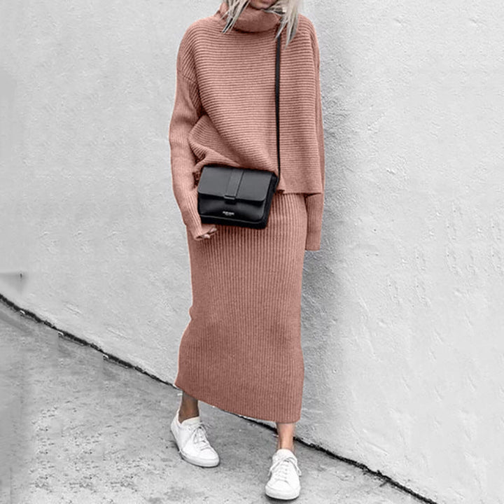 Delilah | Women’s Elegant Knit Sweater and Skirt Set