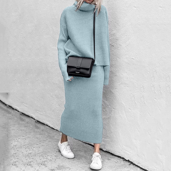 Delilah | Women’s Elegant Knit Sweater and Skirt Set