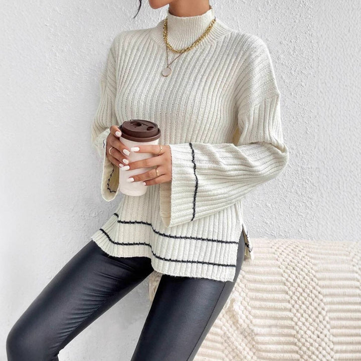 Mia | Women’s Casual Oversized Ribbed Knit Pullover Sweater