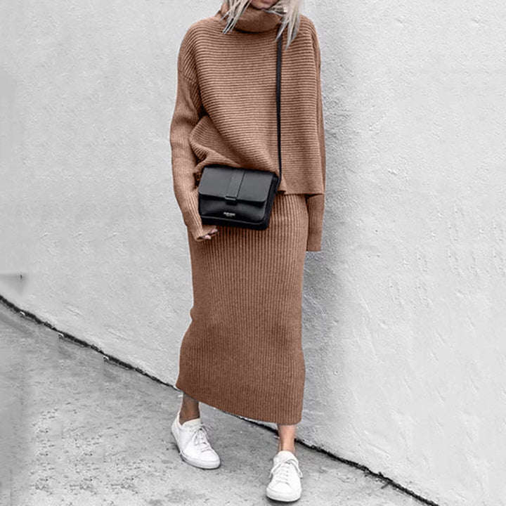 Delilah | Women’s Elegant Knit Sweater and Skirt Set
