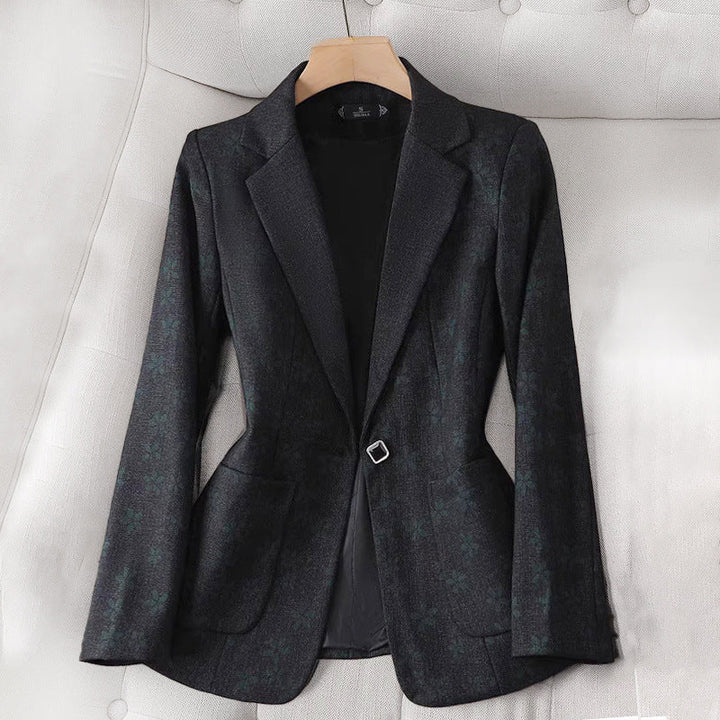 Zara | Women's Blazer with Grid Pattern