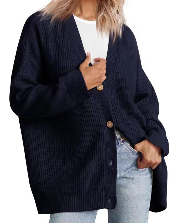 Katie | Women’s Relaxed Fit Long Sleeve Knit Cardigan