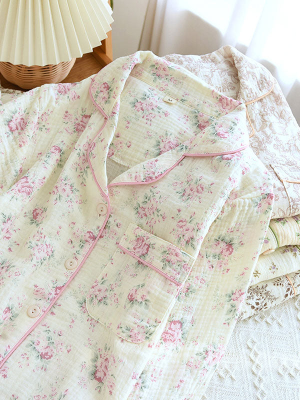 Isabelle | Women’s Classic Floral Button Down Pajama Set