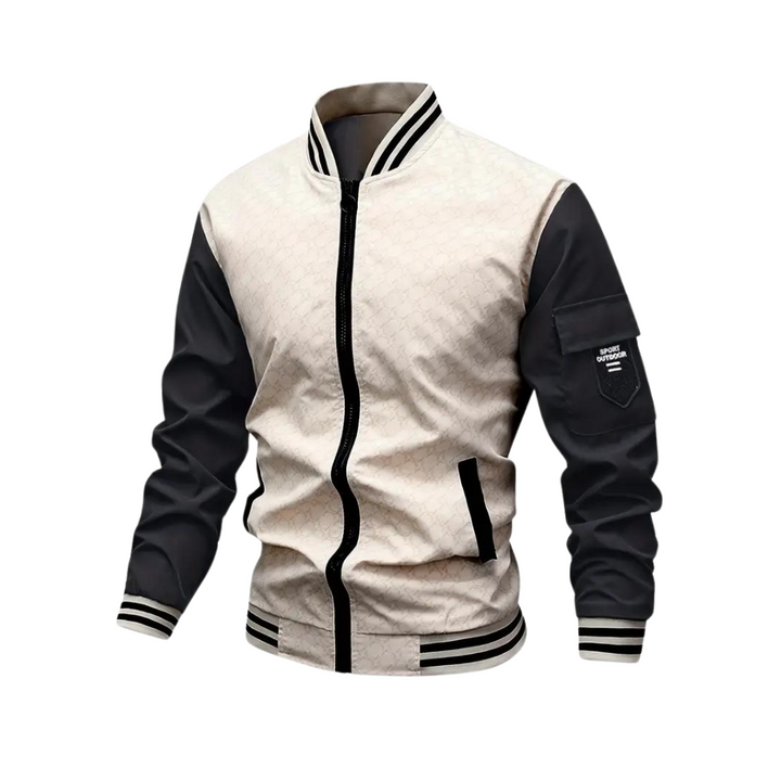 Patrick | Men's Zip-Up Varsity Bomber Jacket
