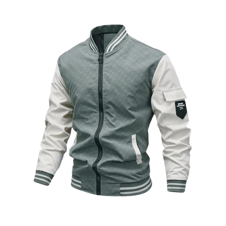 Patrick | Men's Zip-Up Varsity Bomber Jacket