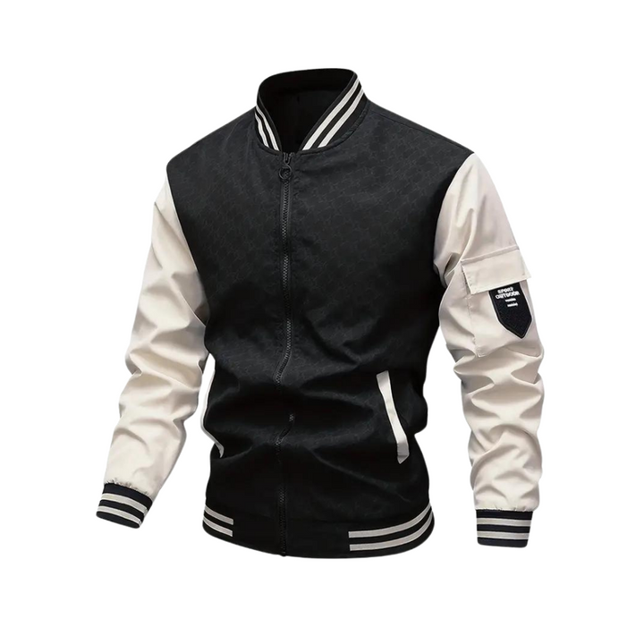 Patrick | Men's Zip-Up Varsity Bomber Jacket