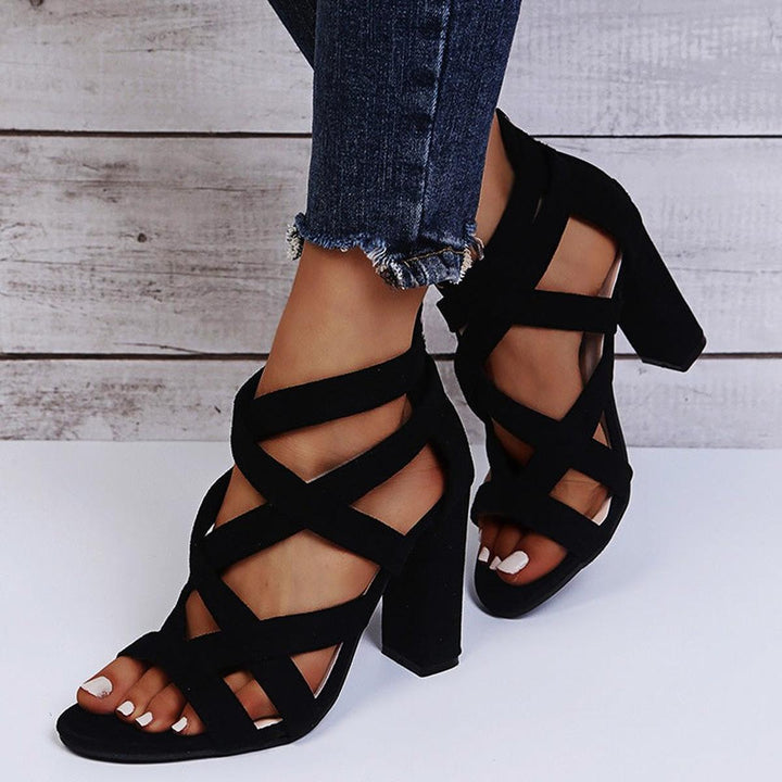 Jessica | Women Ankle Strap Crisscross Heels