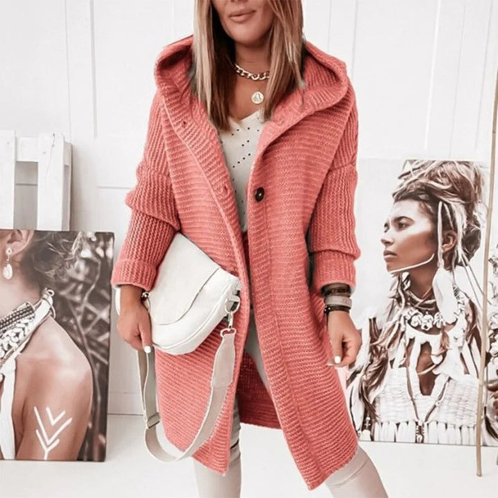 Amelia | Women’s Cozy Hooded Open Front Cardigan