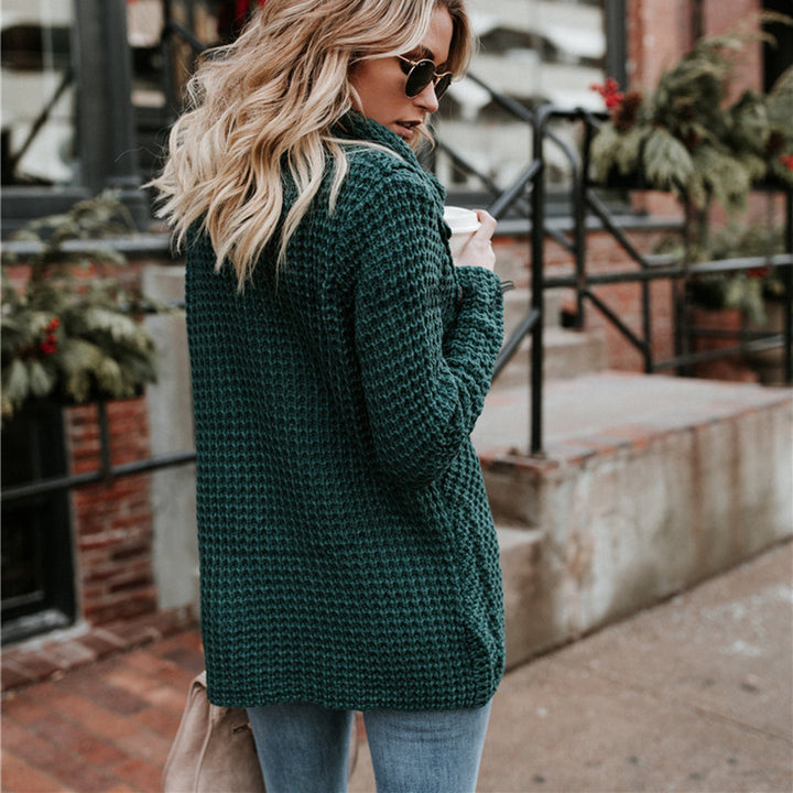 Eloise | Women’s Soft Warm High Neck Wrap Sweater