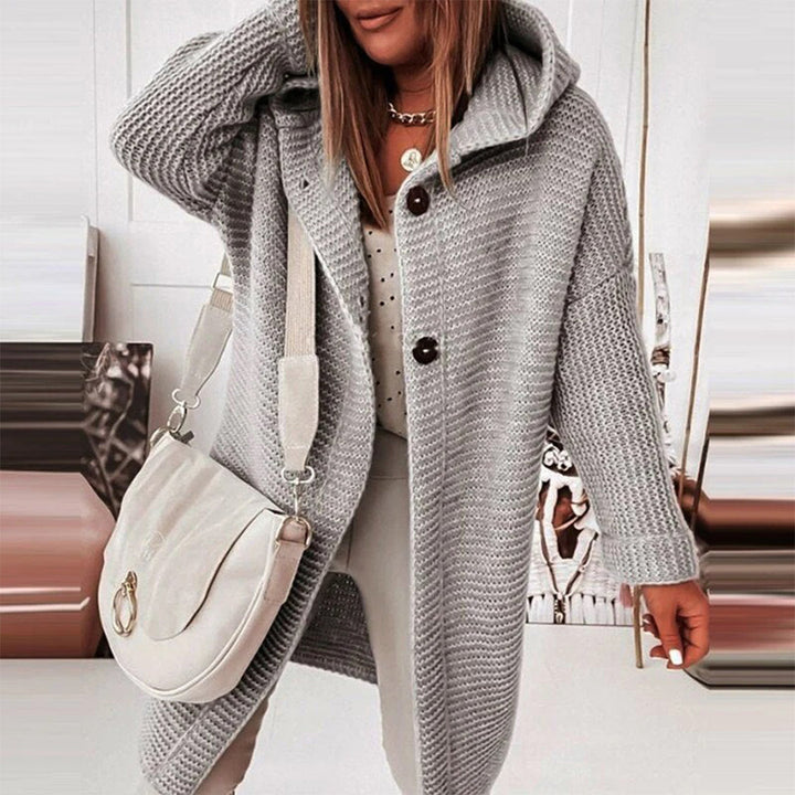 Amelia | Women’s Cozy Hooded Open Front Cardigan