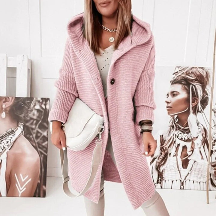 Amelia | Women’s Cozy Hooded Open Front Cardigan
