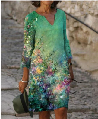 Grace | Women's Creative Pattern Loose Dress