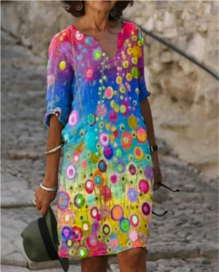 Grace | Women's Creative Pattern Loose Dress