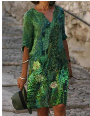 Grace | Women's Creative Pattern Loose Dress