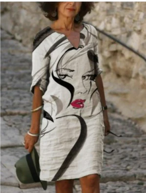 Grace | Women's Creative Pattern Loose Dress