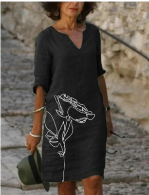 Grace | Women's Creative Pattern Loose Dress