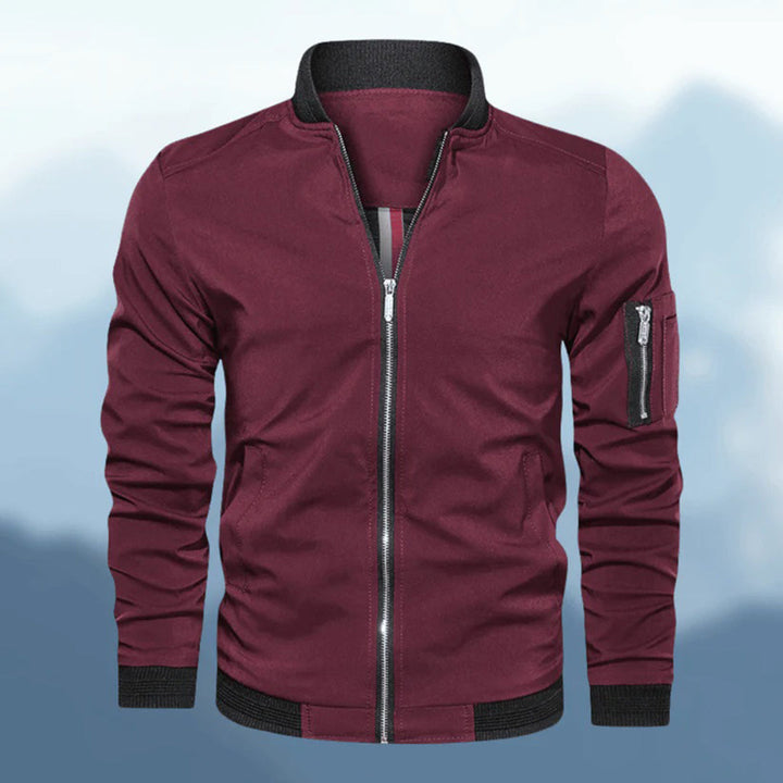 Nicholas | Sleek Zip-Up Bomber Jacket for Men