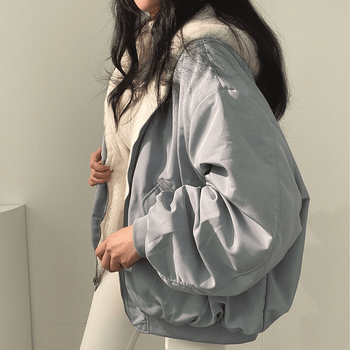 Georgia | Women Casual Loose Fit Winter Zip Jacket