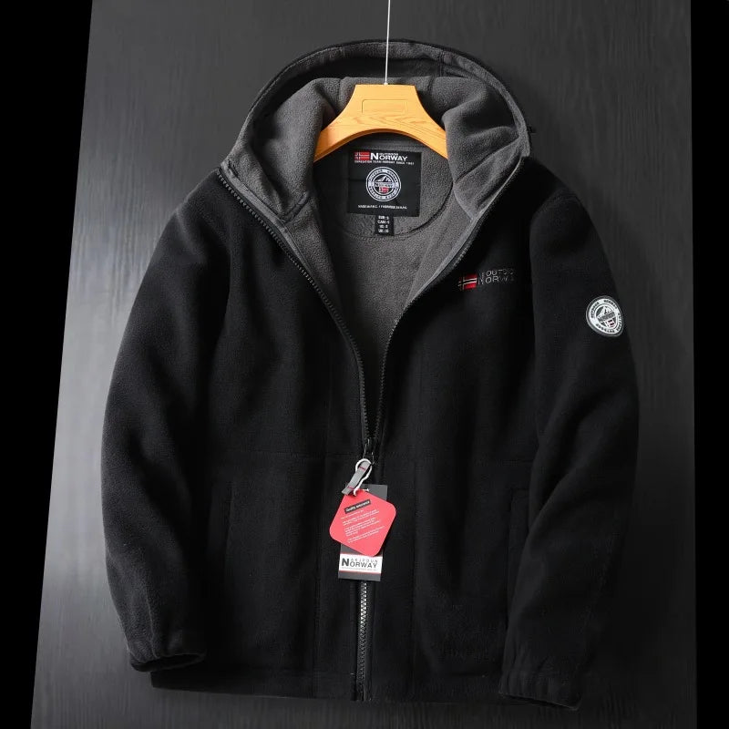 Patrick | Men’s Outdoor Warm Hooded Fleece Jacket