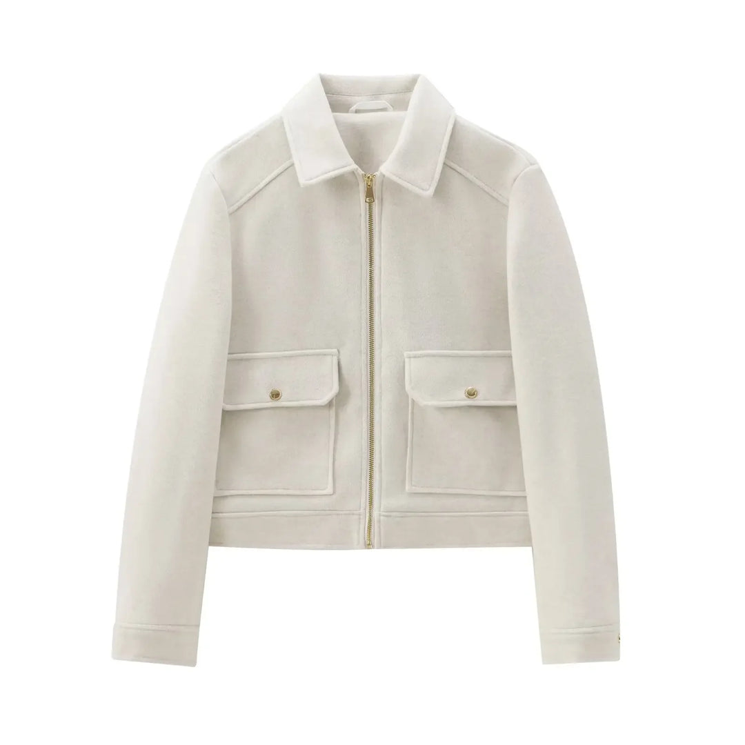 Maisie | Women’s Utility Cropped Zip-Up Jacket