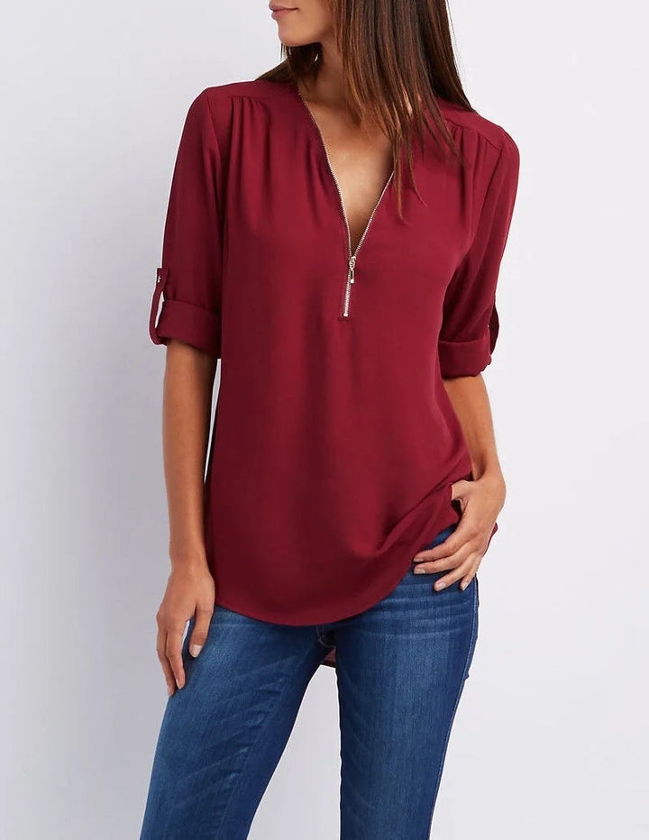 Jessica | Elegant V-neck shirt for women