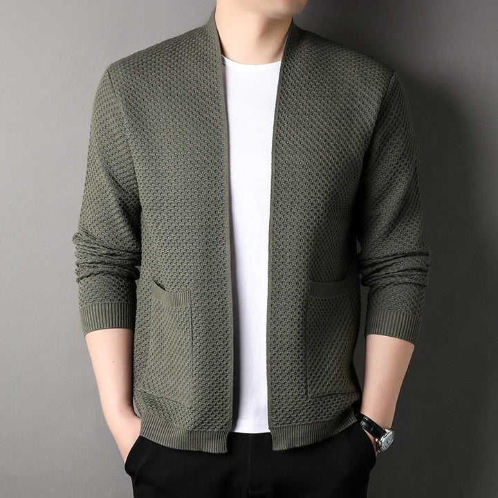 Daniel | Men’s Open Front Textured Knit Cardigan