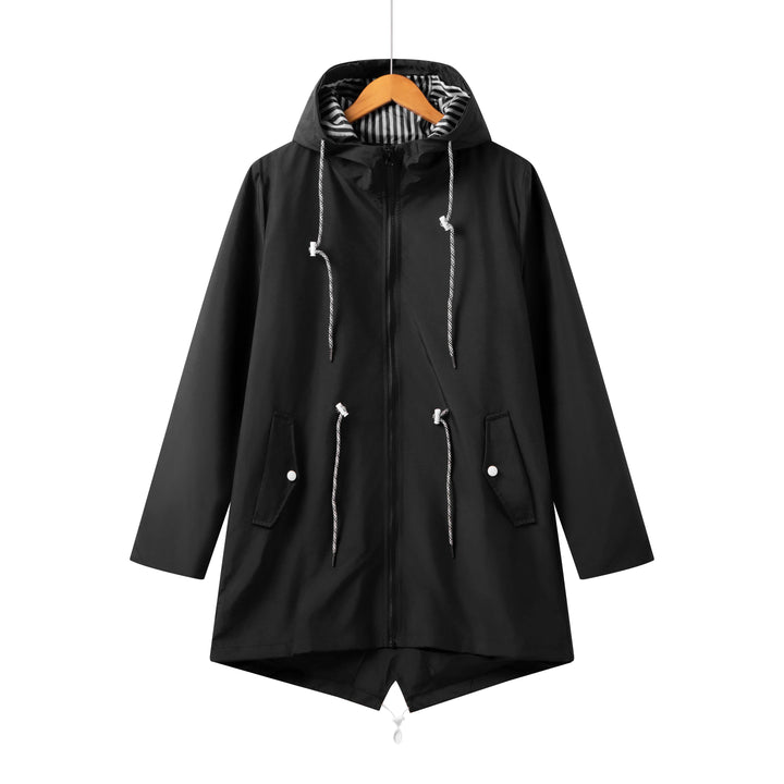 Eloise | Women’s Hooded Zip Front Casual Design Jacket