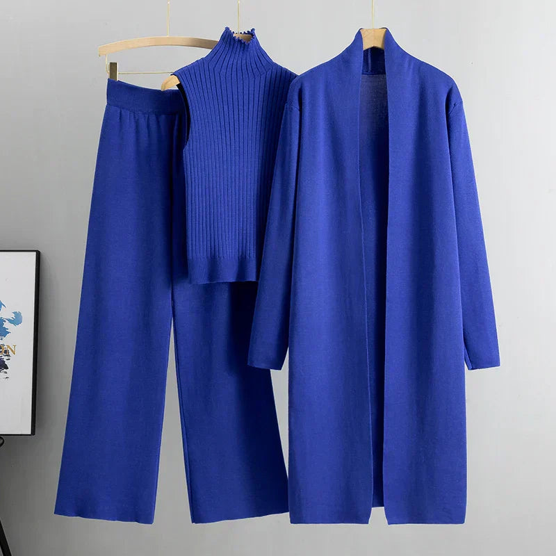 Gabriella | Women’s Elegant Relaxed Fit Sweater and Coat Set