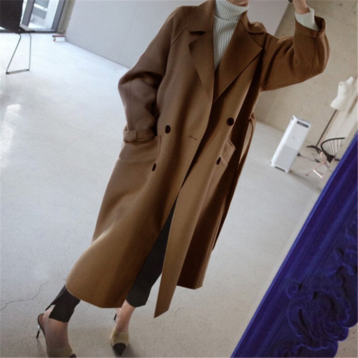 Karen | Women’s Elegant Double-Breasted Long Coat
