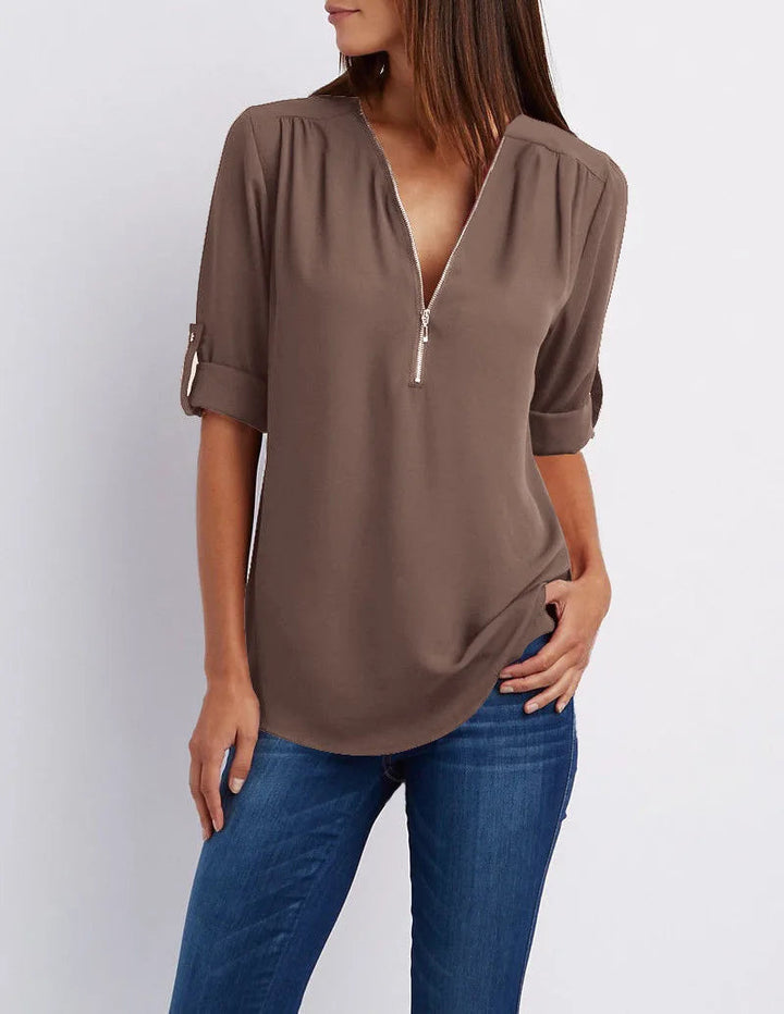 Jessica | Elegant V-neck shirt for women