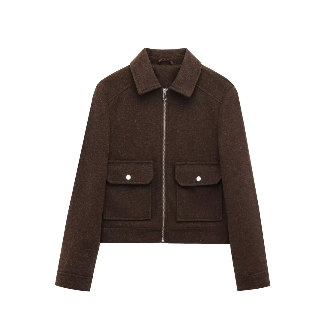 Maisie | Women’s Utility Cropped Zip-Up Jacket