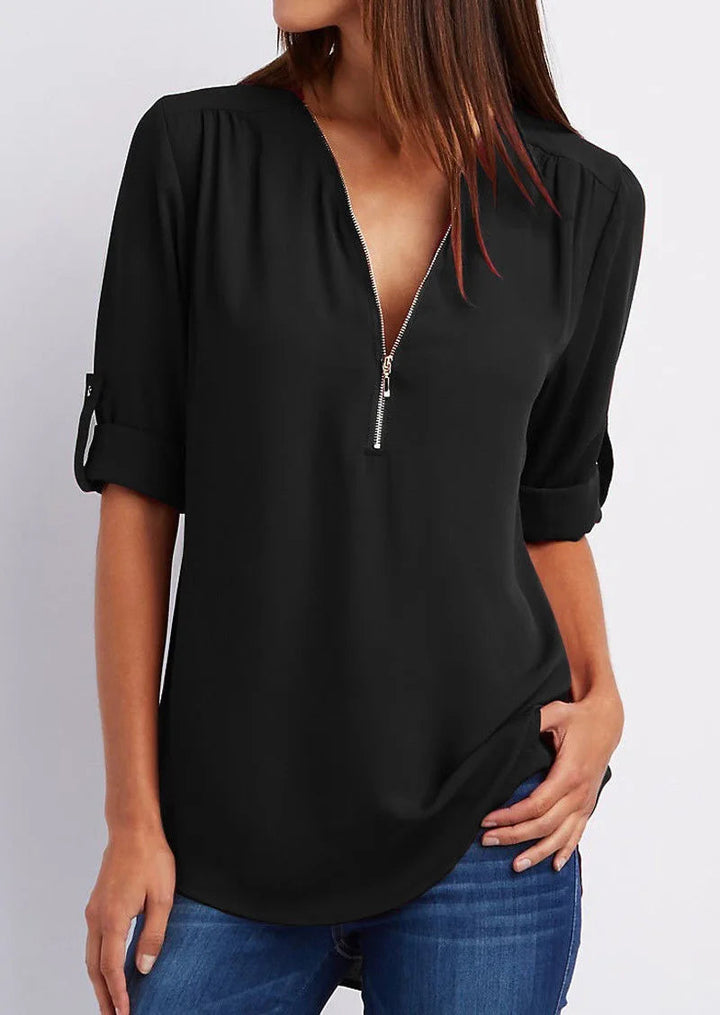 Jessica | Elegant V-neck shirt for women