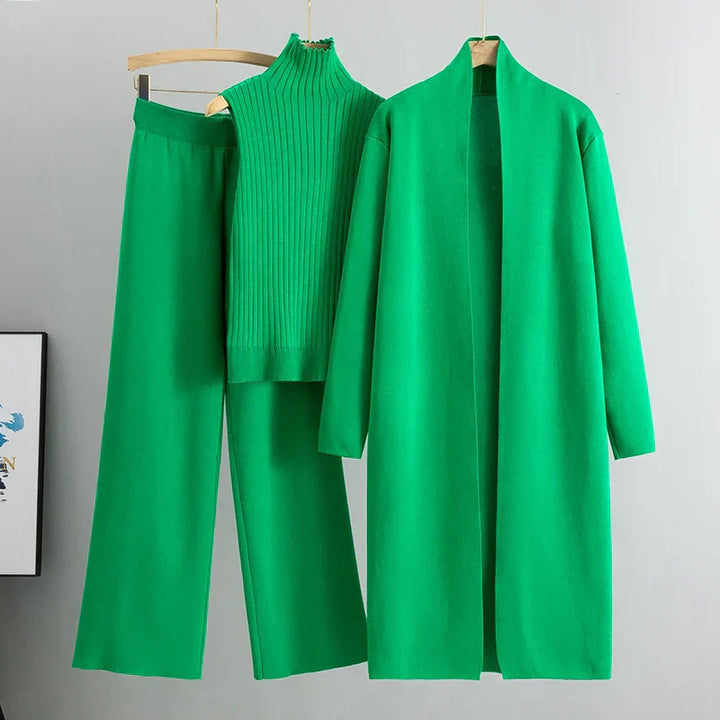 Gabriella | Women’s Elegant Relaxed Fit Sweater and Coat Set