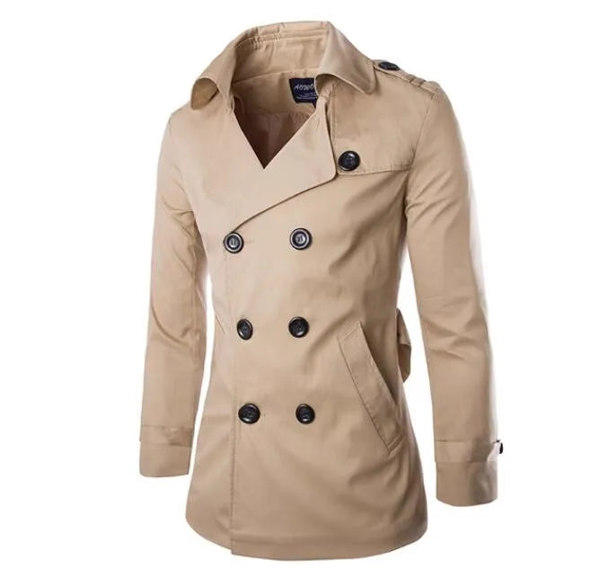 Elliot | Men's Double-Breasted Trench Coat for Fall