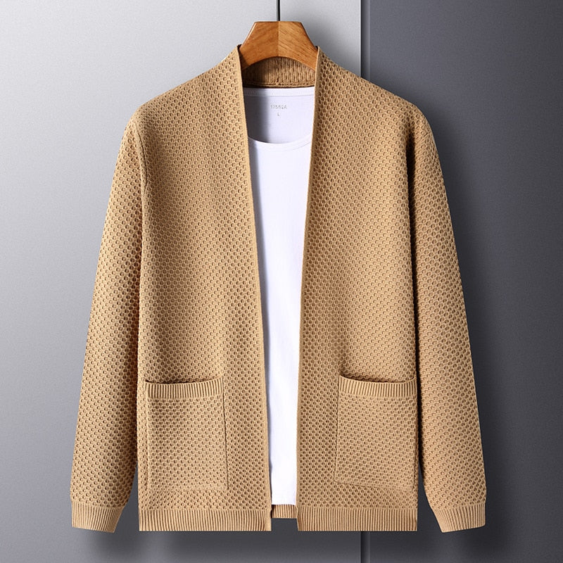 Daniel | Men’s Open Front Textured Knit Cardigan