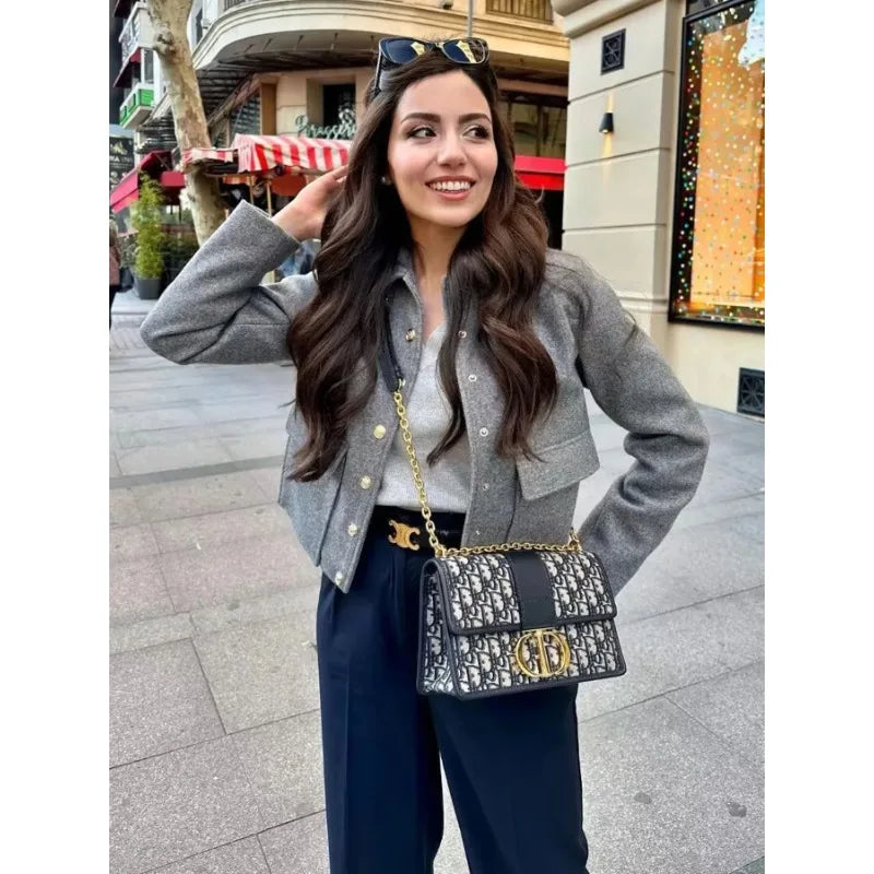 Madeline | Women’s Button-Up Short Utility Style Jacket