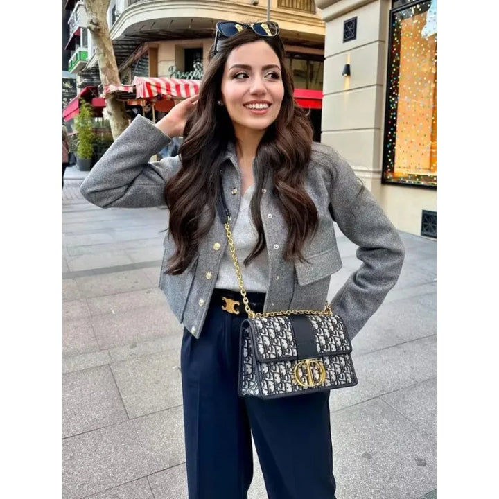 Madeline | Women’s Button-Up Short Utility Style Jacket