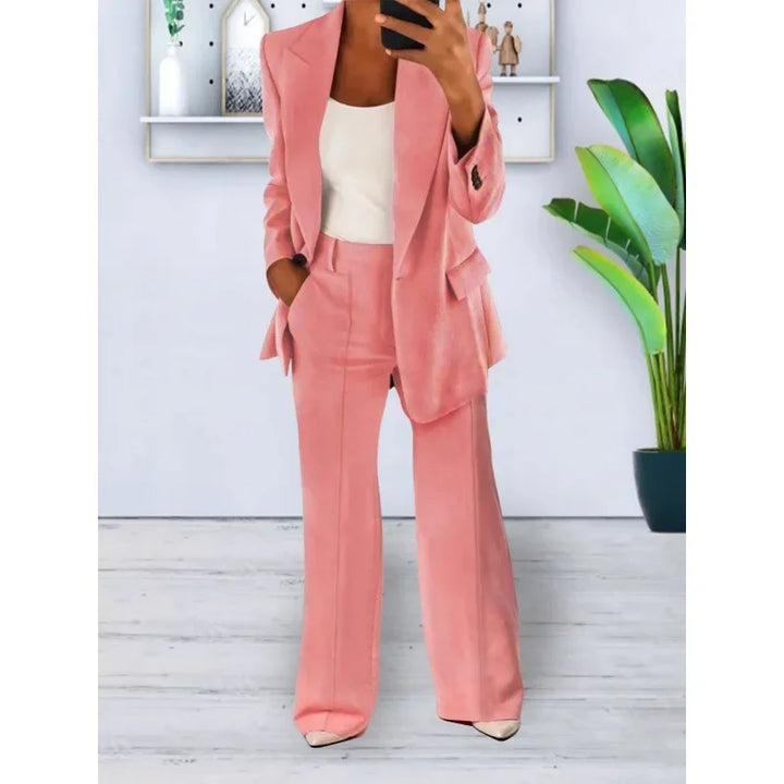 Camille | Chic Formal Suit Set with Tailored Long Blazer for Women