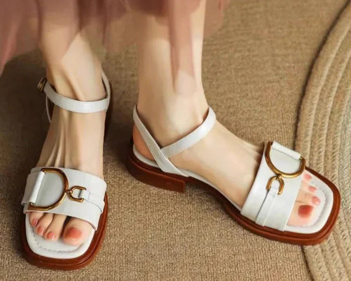 Celine | Stylish Buckled Flat Sandals