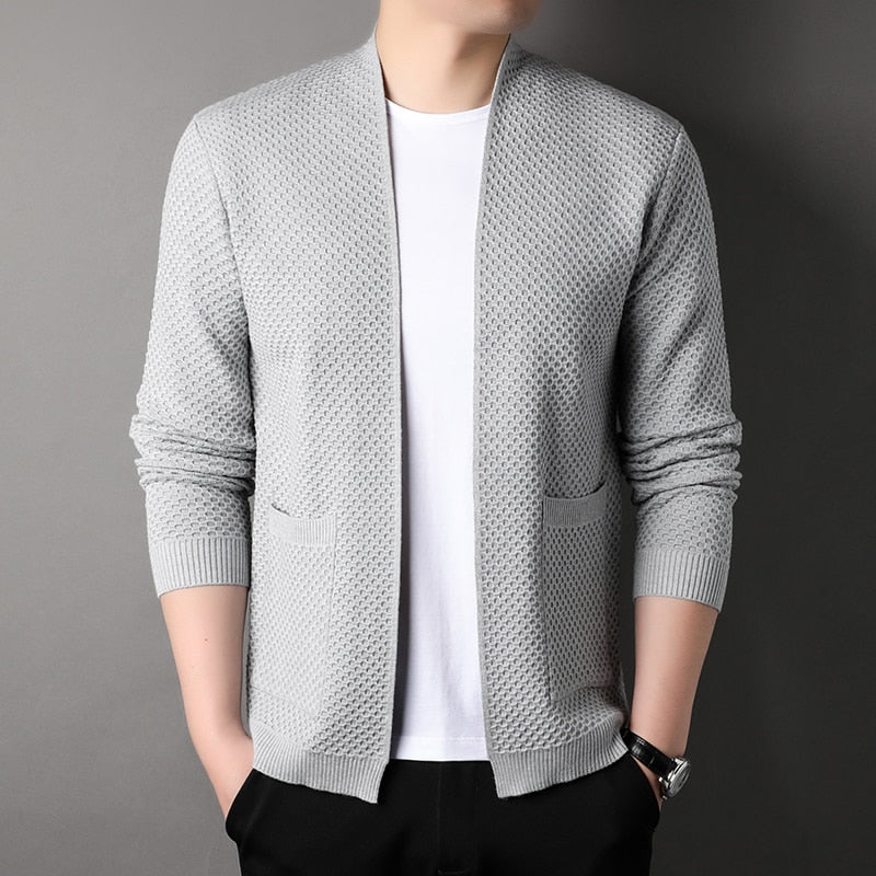Daniel | Men’s Open Front Textured Knit Cardigan