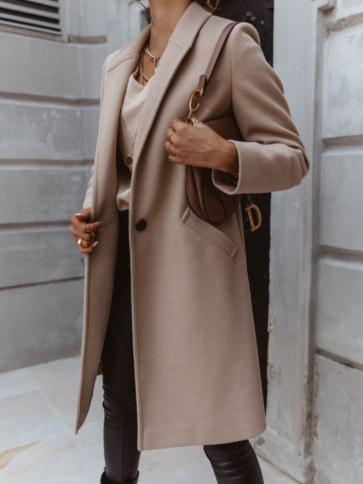 Freya | Women’s Elegant Formal Button Front Coat
