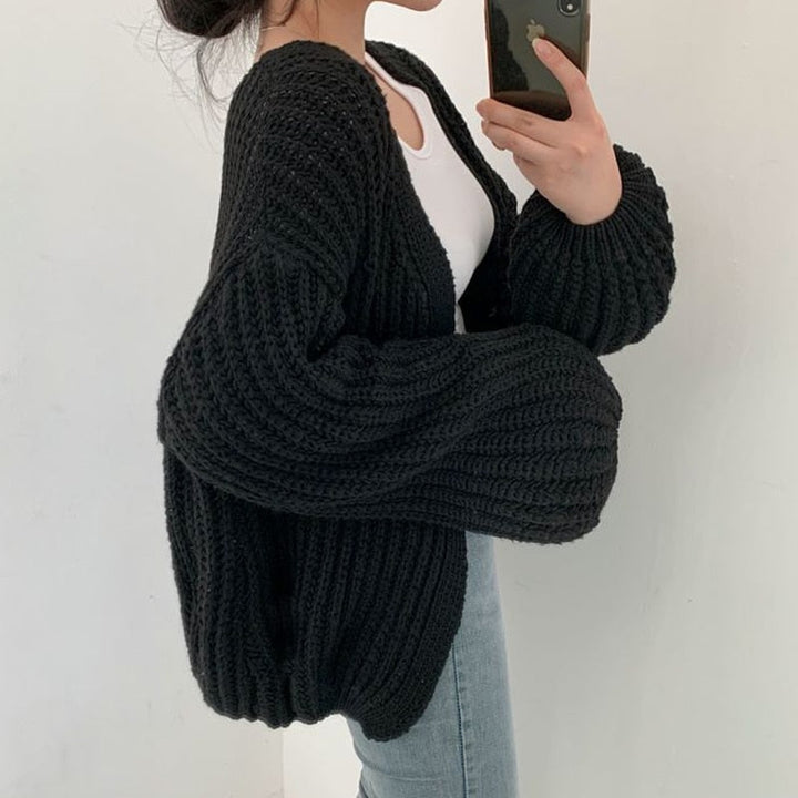 Katie | Women’s Casual Oversized Ballon Cardigan