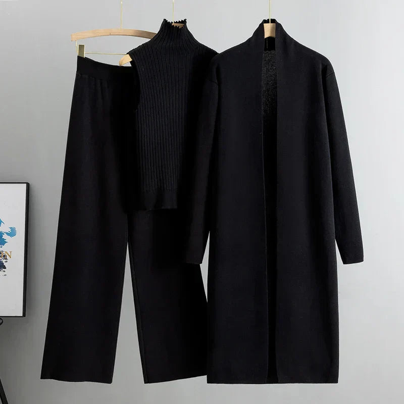Gabriella | Women’s Elegant Relaxed Fit Sweater and Coat Set